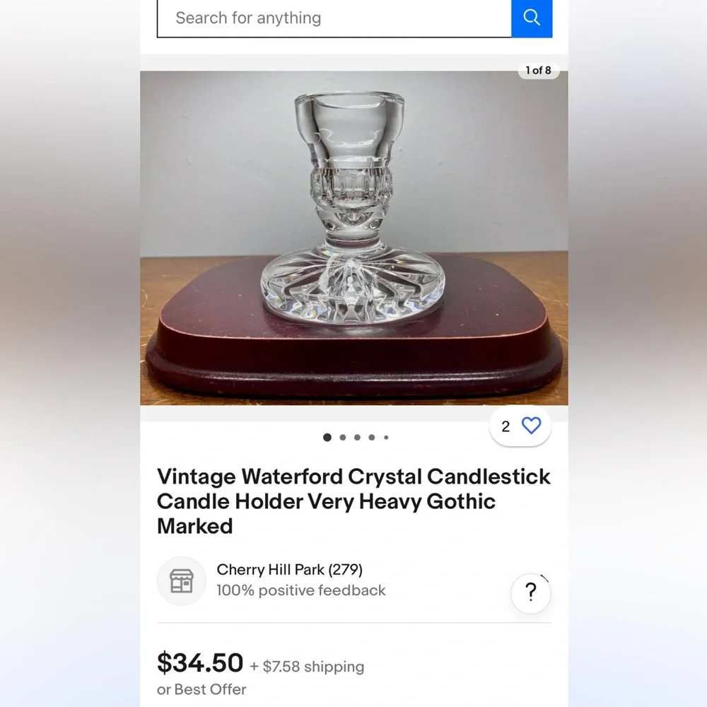 Waterford Crystal euc waterford